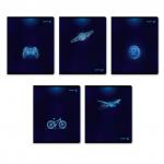 "Светоч"   96Т15   Тетрадь ученическая общая, глянцевая ламинация,   A5+   96 л.  на скобе   65 г/кв.м , белизна 100 \%  5 шт.  клетка