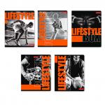 "Светоч"   96ТСК5_9_3_1   Тетрадь ученическая общая, неоновая краска,   A5+   96 л.  на скобе   65 г/кв.м , белизна 100 \%  5 шт.  клетка