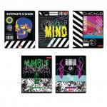 "Светоч"   96ТСК5_4_3_2   Тетрадь ученическая общая, выборочный лак   A5+   96 л.  на скобе   65 г/кв.м , белизна 100 \%  5 шт.  линия