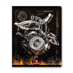 "Светоч"   96ТЕТк-007   Тетрадь ученическая общая, матовая ламинация + тиснение серебряной фольгой,   A5+   96 л.  на скобе   60 г/кв.м , белизна 100 \%  5 шт.  клетка