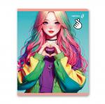 "Светоч"   Т79   Тетрадь ученическая общая, матовый сплошной лак+запечат.форзац+титул лист   A5+   96 л.  на скобе   65 г/кв.м , белизна 100 \%  5 шт.  клетка