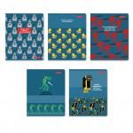 "Светоч"   96ТЕТл-001   Тетрадь ученическая общая,   A5+   96 л.  на скобе   60 г/кв.м , белизна 100 \%  5 шт.  линия