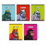 "Светоч"   80ТСК5_8_2_1   Тетрадь ученическая общая, твин лак,   A5+   80 л.  на скобе   65 г/кв.м , белизна 100 \%  5 шт.  клетка