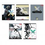 "Светоч"   96ТСК5_4_3_1   Тетрадь ученическая общая, выборочный лак,   A5+   96 л.  на скобе   65 г/кв.м , белизна 100 \%  5 шт.  клетка