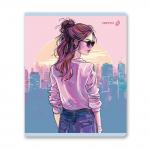 "Светоч"   Т81   Тетрадь ученическая общая, выборочный лак,   A5+   80 л.  на скобе   65 г/кв.м , белизна 100 \%  5 шт.  клетка