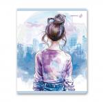 "Светоч"   Т81   Тетрадь ученическая общая, выборочный лак,   A5+   80 л.  на скобе   65 г/кв.м , белизна 100 \%  5 шт.  клетка