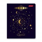 "Светоч"   96ТЕТк-008   Тетрадь ученическая общая, матовая ламинация + тиснение золотой фольгой,   A5+   96 л.  на скобе   60 г/кв.м , белизна 100 \%  5 шт.  клетка