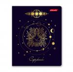 "Светоч"   96ТЕТк-008   Тетрадь ученическая общая, матовая ламинация + тиснение золотой фольгой,   A5+   96 л.  на скобе   60 г/кв.м , белизна 100 \%  5 шт.  клетка