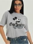 Футболка "Микки" серый женская