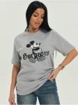 Футболка "Микки" серый женская