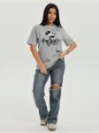 Футболка "Микки" серый женская