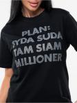 Футболка "Миллионер" черный женская