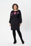 Платье Gizart 5356/1 Черный+маки