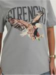 Футболка "Орел" серый женская