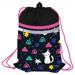 Мешок для обуви 1 отделение Berlingo Funny colors, 340*460мм, вентиляционная сеточка, светоотражающая лента, карман на молнии, SB-EXM-1019