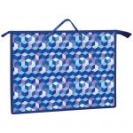 Папка для чертежей и рисунков А3 ArtSpace Синий паттерн, пластик, на молнии, ПР-3-20_25639