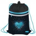 Мешок для обуви 1 отделение Berlingo Glamorous, 340*460мм, вентиляционная сеточка, светоотражающая лента, карман на молнии, SB-EXPL-1010