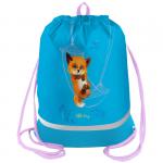 Мешок для обуви 1 отделение Berlingo Little foxy, 510*400мм, расшир. дно, светоотражающая лента, карман на молнии, MS1052