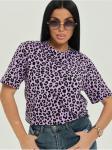 Футболка "Леопард" фиолет женская