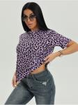 Футболка "Леопард" фиолет женская