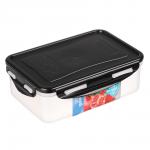 Контейнер герметичный для СВЧ с защелками, 1,1л, 205х135х67мм, пластик