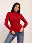 Водолазка женская, рибана (01044, бордовый)