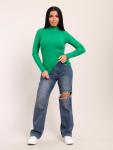 Водолазка женская, кашкорсе (01042, зеленый)
