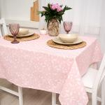 *Скатерть декоративная 'Радушная хозяйка (Традиция)' 145х145, рогожка, 100 % хлопок, 'Лепестки'