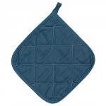 *Прихватка квадратная 'Цвет эмоций' 20х20, саржа, 100 % хлопок 'Голубая сталь'