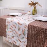 *Дорожка декоративная 'Радушная хозяйка (Традиция)' 40х145, рогожка, 100% хлопок, 'Колоски'