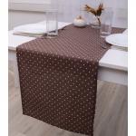 *Дорожка декоративная 'Радушная хозяйка (Традиция)' 40х145, рогожка, 100% хлопок, 'Горошек мокко'