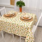 *Скатерть декоративная 'Радушная хозяйка (Традиция)' 145х145, рогожка, 100 % хлопок, 'Морковки'