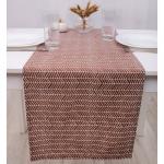 *Дорожка декоративная 'Радушная хозяйка (Традиция)' 40х145, рогожка, 100% хлопок, 'Елочка коричневый'