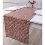 *Дорожка декоративная 'Радушная хозяйка (Традиция)' 40х145, рогожка, 100% хлопок, 'Елочка коричневый'