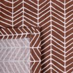 *Дорожка декоративная 'Радушная хозяйка (Традиция)' 40х145, рогожка, 100% хлопок, 'Елочка коричневый'