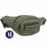 Сумка на пояс Sport leader - Street Fashion, 4 кармана, цвет хаки, 35*16*6см