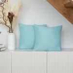 Набор декоративных наволочек 'Традиция' 45х45 - 2 шт., канвас, 'Ментол'