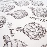 Дорожка 'Simple life' 40х145, рогожка, 100% хлопок, 'Артишоки'