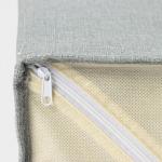 Короб для мелочей LaDо?m «Франческа», 2 выдвижных ящика, 22?22?20.5 см, серый