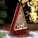 Декор с подсветкой «С новым годом», 14 ? 4 ? 22,5 см