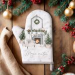 Варежка-прихватка Magic winter 20?28 см, саржа, 100% х/л, ватин 250 г/м?