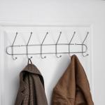 Вешалка настенная Доляна «Блеск», 6 двойных крючков, 47.5?13.5?6 см, хромированная