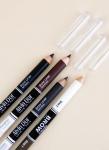 Alvin Dor Дуэт для бровей двойн карандаш(каранд+воск) 01Dark Brown P1-4