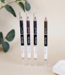 Alvin Dor Дуэт для бровей двойн карандаш(каранд+воск) 01Dark Brown P1-4