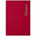 Обложка для паспорта OfficeSpace Комфорт, экокожа, красный, тиснение золотом, 254215