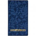 Визитница настольная OfficeSpace на 96 визиток, 3 ряда, ПВХ, синий, 260775