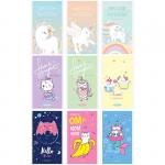 Блокнот А6 48л. на скрепке ArtSpace Girls trend. Микс, Б6к48_29367