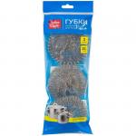 Губки для посуды OfficeClean, металлические, 9*3см, 3шт., 248557/Н