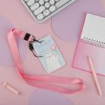 Бейдж вертикальный MESHU Kind bunny, 110*70мм, лента с карабином, 3D печать, опп пакет с европодвесом, MS_54236