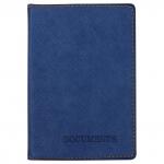 Обложка для автодокументов OfficeSpace Denim, экокожа, синий, DL_53594